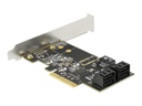Delock PCI Express Card x4 > 5 x internal SATA