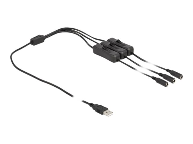 Delock Stromkabel - USB (M) zu Gleichstromstecker 5,5 x 2,1 mm (W)