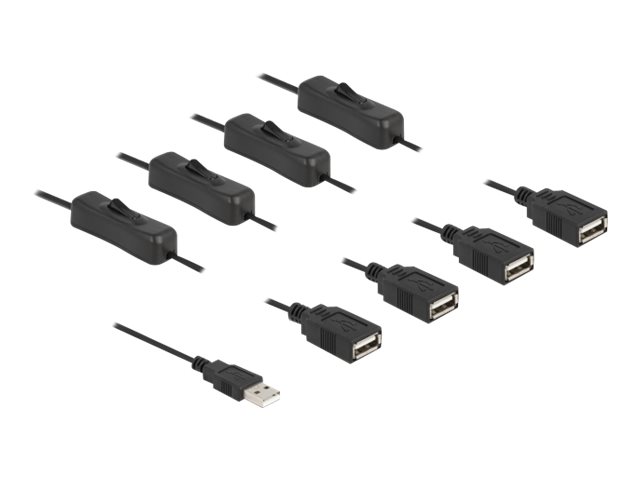 Delock Netz-Splitter - USB (M) zu USB (W)