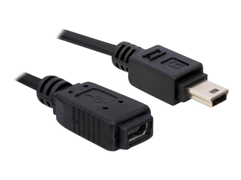Delock USB-Kabel - Mini-USB, Typ B (M) zu Mini-USB, Typ B (W)
