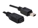 Delock USB-Kabel - Mini-USB, Typ B (M) zu Mini-USB, Typ B (W)