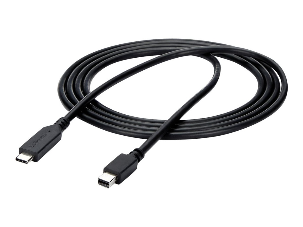 StarTech.com StarTech 1,8m USB-C auf Mini DisplayPort Kabel - USB C zu mDP Kabel - 4K 60Hz - Schwarz - Adapterkabel - USB-C (M)