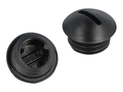 Delock Verschlussstopfen - Schwarz (Packung