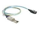 Delock SAS-Kabel intern zu extern - 4x Shielded Mini MultiLane SAS (SFF-8088)