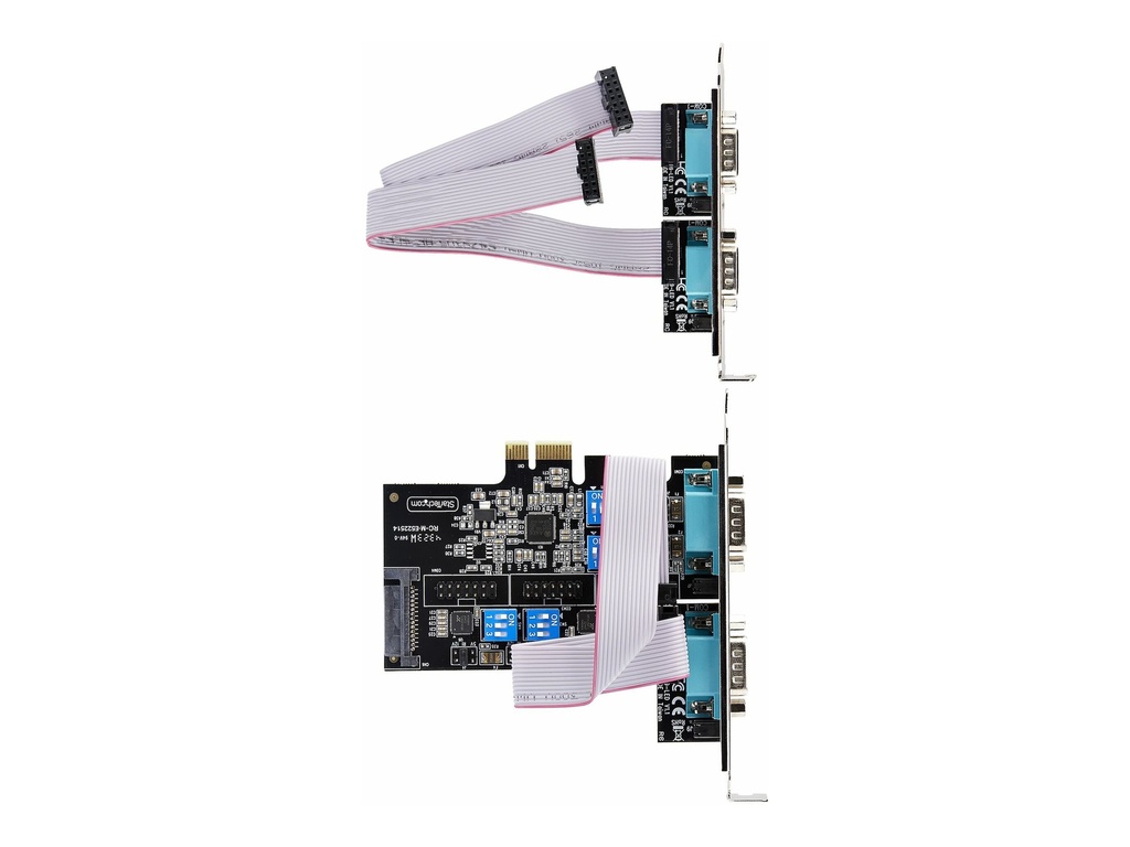 StarTech.com 4-Port Serielle PCIe Karte, RS232/RS422/RS485 Serielle Karte