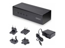 StarTech.com 4-Port Dual-Monitor DisplayPort KVM Switch, 4K 60Hz, 2x USB 5Gbps Hub Ports, 2x USB 2.0 HID Ports, Hotkey and Push-Button Switching, TAA Compliant - 3.5mm Audio, HDCP (P4DD46A2-KVM-SWITCH)