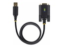 StarTech.com 1m USB auf Seriell Adapter, COM-Retention, FTDI, USB auf DB9 - Kabel USB / seriell - USB (M)