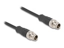 Delock Netzwerkkabel - 8 pin M12-X (M) zu 8 pin M12-X (M)
