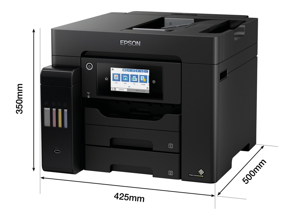 Epson EcoTank ET-5855 - Multifunktionsdrucker - Farbe - Tintenstrahl - ITS - A4/Legal (Medien)