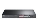 TP-LINK TL-SL1218MP - Switch - unmanaged - 16 x 10/100 (PoE+)
