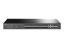 TP-LINK JetStream TL-SG3428XF V1 - Switch - L2+ - managed - 20 x Gigabit SFP + 4 x Combo Gigabit SFP/RJ-45 + 4 x 10 Gigabit SFP+ (Uplink)