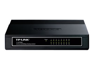 TP-LINK TL-SF1016D V7 - Switch - 16 x 10/100 (Uplink)