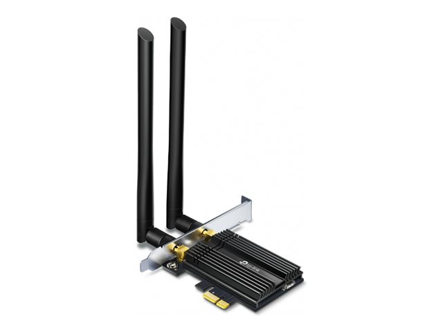 TP-LINK Archer TX50E - Kabellos - PCI Express - WLAN / Bluetooth - Wi-Fi 6 (802.11ax) - 2402 Mbit/s - Schwarz - Metallisch