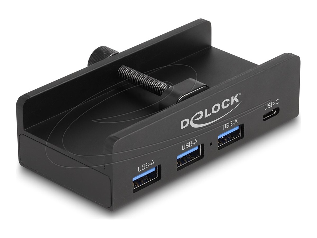 Delock Hub - 5 Gbps, 4 port, with locking screw