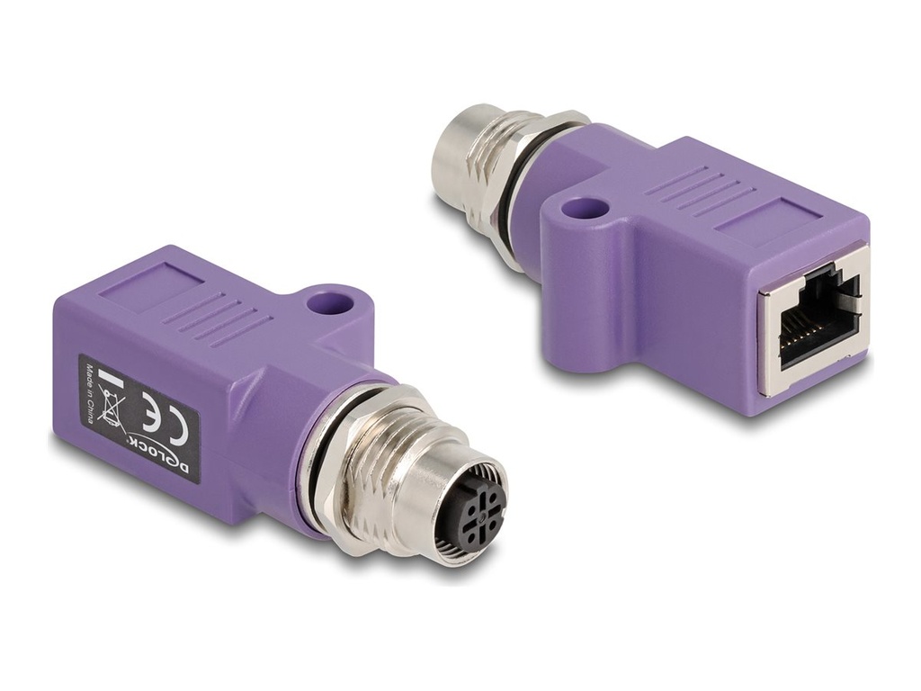 Delock Netzwerkadapter - 4-polig M12-D (W)
