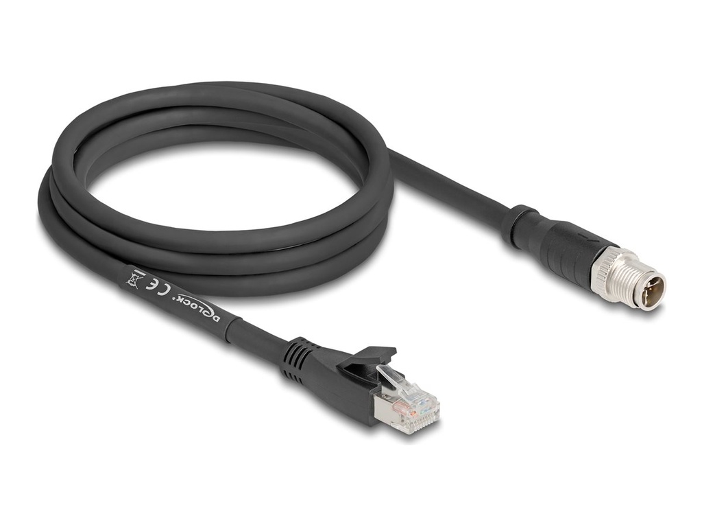 Delock Netzwerkadapterkabel - 8 pin M12-X (W)