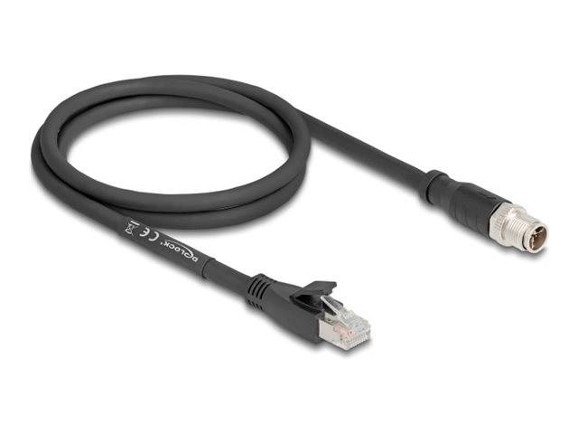 Delock Netzwerkkabel - 8 pin M12-X (W) zu RJ-45 (W)