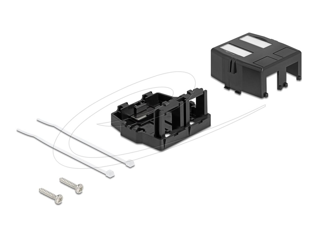 Delock Gehäuse mit modularen Einsätzen - Keystone-Oberfläche montierte Box