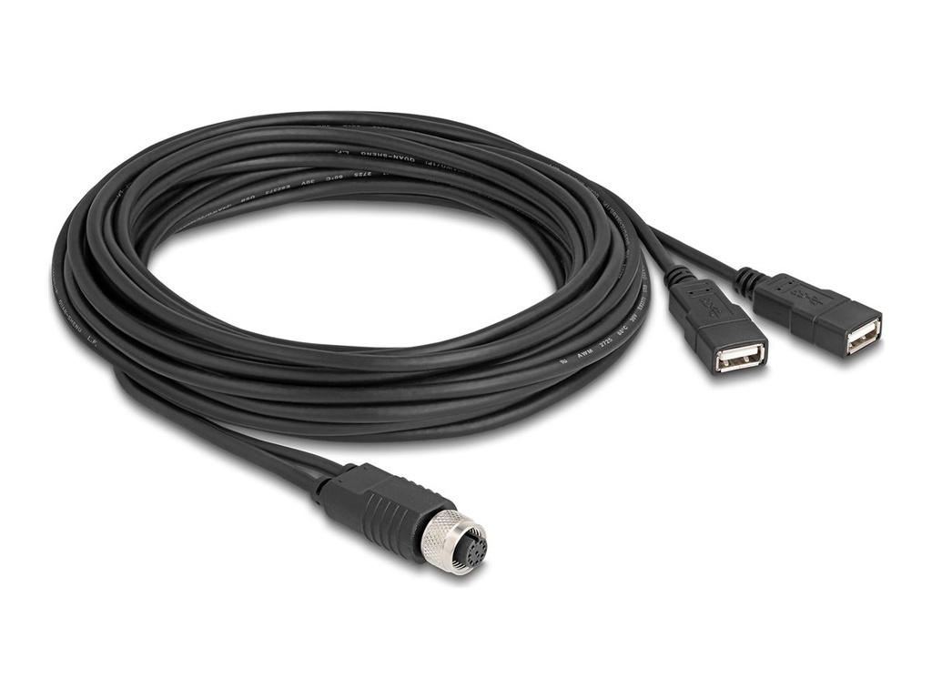 Delock Kabel USB / seriell - 8-polig M12-A (W)