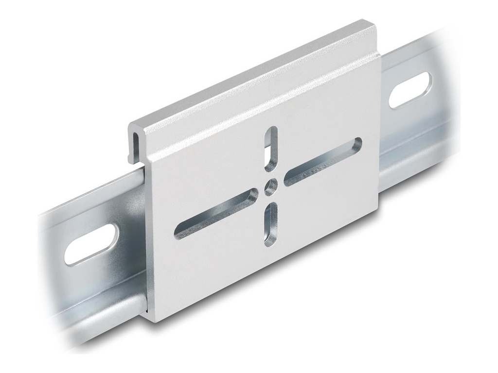 Delock Befestigungsclip - Aluminium, 70 x 47,8