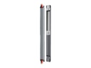 Neomounts NS-CC050SILVER Kabelabdeckung - für 1-3 Kabel - universal - Wand - Kunststoff - Silber