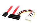 StarTech.com 45cm SATA Daten- und Stromkabel mit LP4 Molex - SATA-Kabel - Serial ATA 150/300/600 - SATA Combo (R)