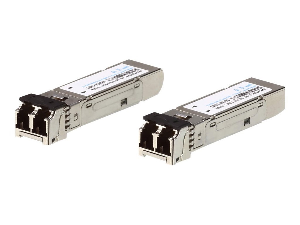 ATEN 2A-137G - SFP (Mini-GBIC)-Transceiver-Modul - LC Single-Modus - bis zu 10 km - 1310 nm (Packung mit 2)