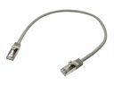 StarTech.com Startech 50cm CAT6 Ethernet Cable, 10 Gigabit Shielded Snagless RJ45 100W PoE Patch Cord, CAT 6 10GbE SFTP Network Cable w/Strain Relief, Grey, Wiring is UL Certified/TIA - Category 6 - 26AWG (N6SPAT50CMGR)