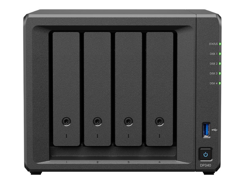 [DP340] Synology DP340 - Server - DT - 1-Weg - 1 x Ryzen Embedded R1600 / 2.6 GHz - RAM 16 GB - SATA - Hot-Swap 8.9 cm (3.5")