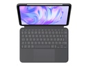 Logitech Combo Touch - Tastatur und Foliohülle - mit Trackpad - hinterleuchtet - Apple Smart connector - QWERTY - Nordisch (Dänisch/Finnisch/Norwegisch/Schwedisch)