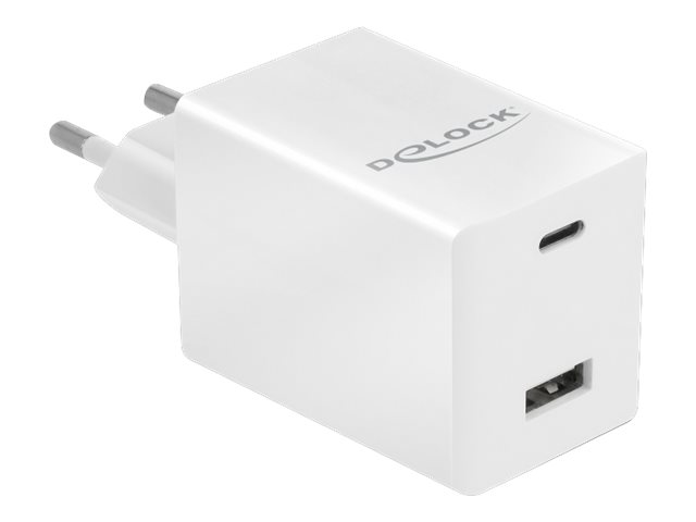 [41448] Delock Netzteil - 48 Watt - 3 A - Fast Charge, PD 3.0 - 2 Ausgabeanschlussstellen (USB, USB-C)