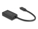 Delock Videoadapter - HDMI, USB-C weiblich zu USB-C männlich - 15 cm - Schwarz - USB-Stromversorgung (100 W)
