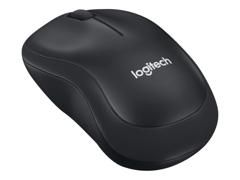 Logitech B220 Silent - Maus - optisch - 3 Tasten - kabellos - 2.4 GHz - kabelloser Empfänger (USB)