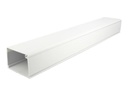 Delock Kabelkanal mit Abdeckung - 1 m - weiß