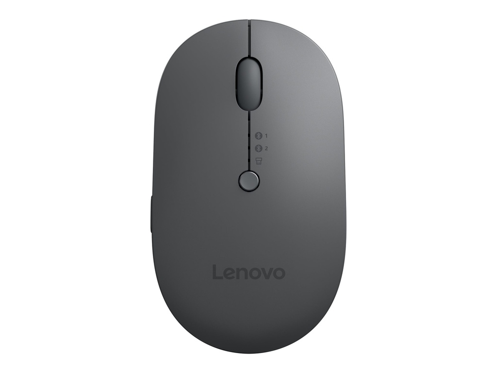 Lenovo Multi-Device - X9 Edition - Maus - rechts- und linkshändig - optisch - 4 Tasten - kabellos - 2.4 GHz, Bluetooth 5.0 - USB-C Wireless-Empfänger - Donnergrau (oben)
