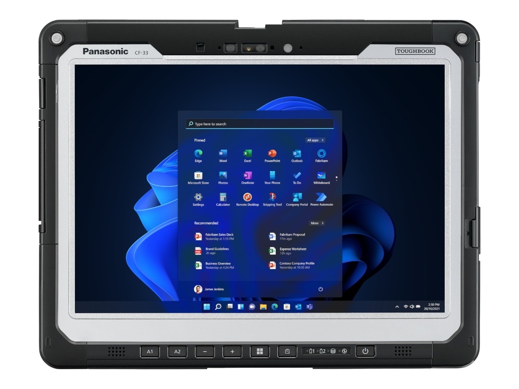 Panasonic Toughbook CF-33 - Robust - Tablet - Intel Core i5 1345U / 1.6 GHz - Win 11 Pro - Intel Iris Xe Grafikkarte - 16 GB RAM - 512 GB SSD TCG Opal Encryption, NVMe - 30.5 cm (12")