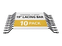 StarTech.com Horizontale Kabelführung mit 10cm Versatz für Racks - 10 Pack - Kabelabdeckleiste - Schwarz - Stahl - 1U - 150 g - 10 Stück(e)