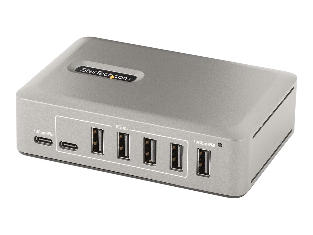 StarTech.com 10-Port USB-C Hub, USB C Verteiler/Splitter mit Netzteil