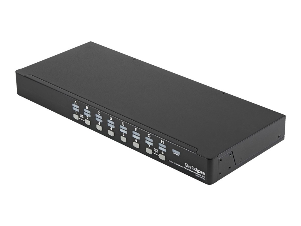 StarTech.com 16 Port 1HE USB VGA KVM Switch mit