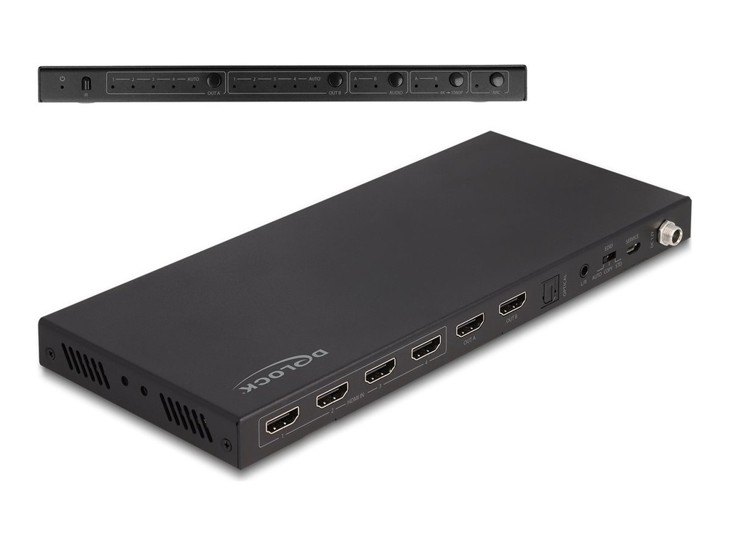 Delock Video/Audio-Schalter - HDMI, Matrix
