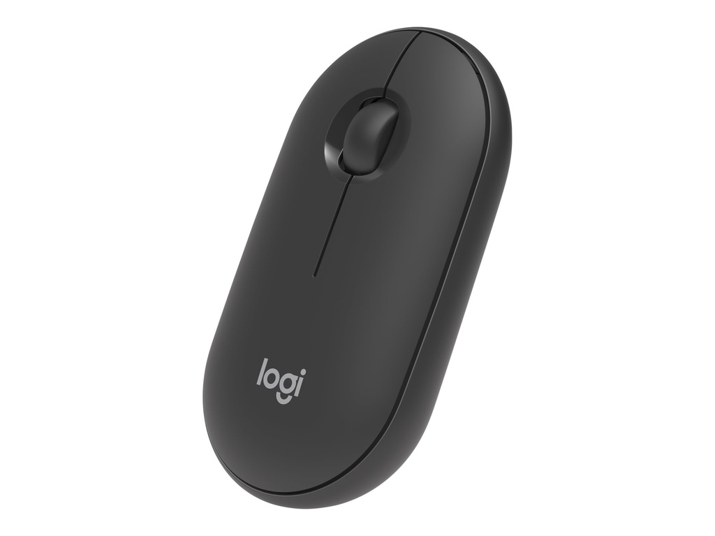 Logitech Pebble M350 - Maus - optisch - 3 Tasten - kabellos - 2.4 GHz, Bluetooth - kabelloser Empfänger (USB)