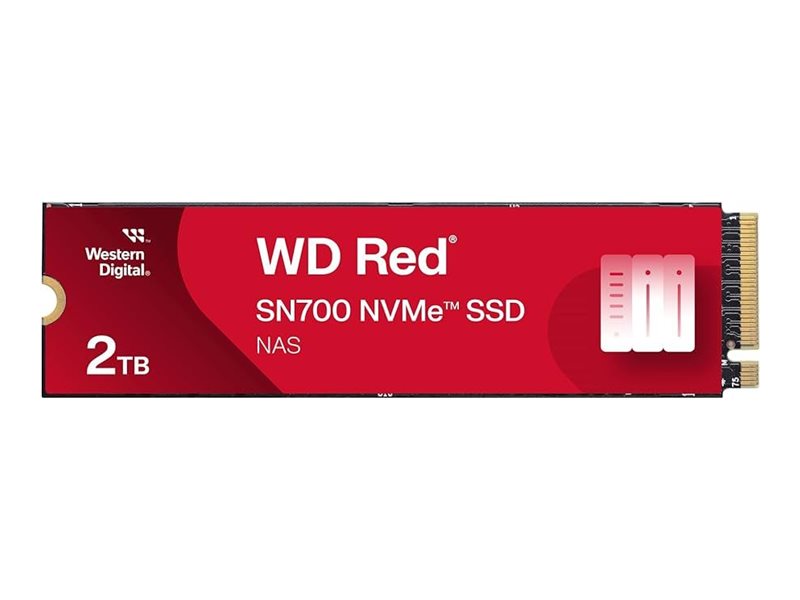 QNAP WD Red SN700 - SSD - 2 TB - intern - M.2 2280 - PCIe (NVMe)