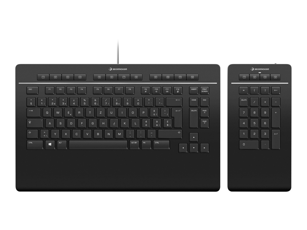 3Dconnexion Keyboard Pro with Numpad - Tastatur