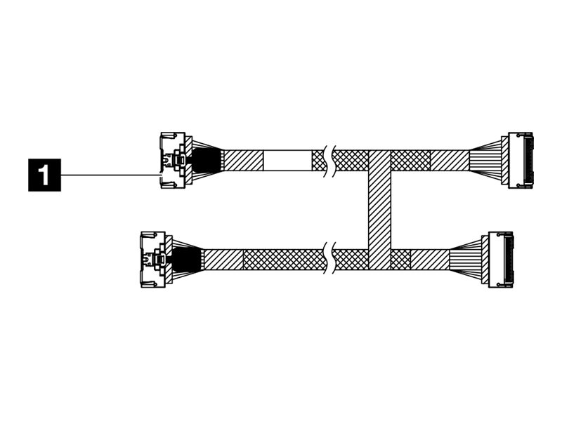 Lenovo NVMe-Kabel - 56/54 cm