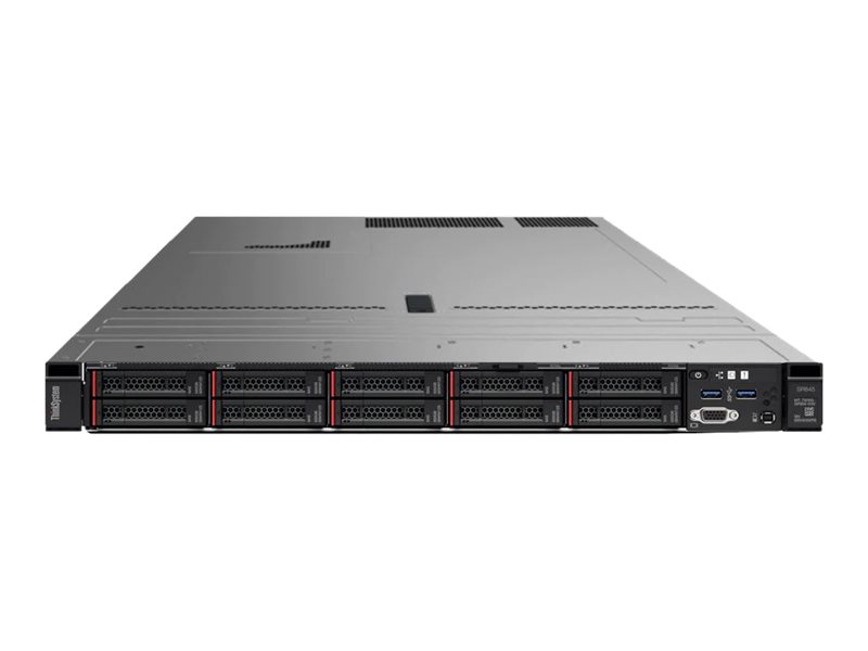 Lenovo ThinkSystem SR645 7D2X - Server - Rack-Montage - 1U - zweiweg - 1 x EPYC 7513 / 2.6 GHz - RAM 64 GB - SAS - Hot-Swap 6.4 cm (2.5")
