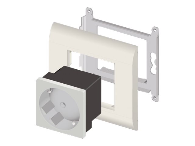 Delock Easy 45 - Steckdose - 2P+E - Typ F - mit Verschluss - 1 Steckdose - 16 A - Wechselstrom 250 V - weiß, RAL 9003 (Packung mit 10)