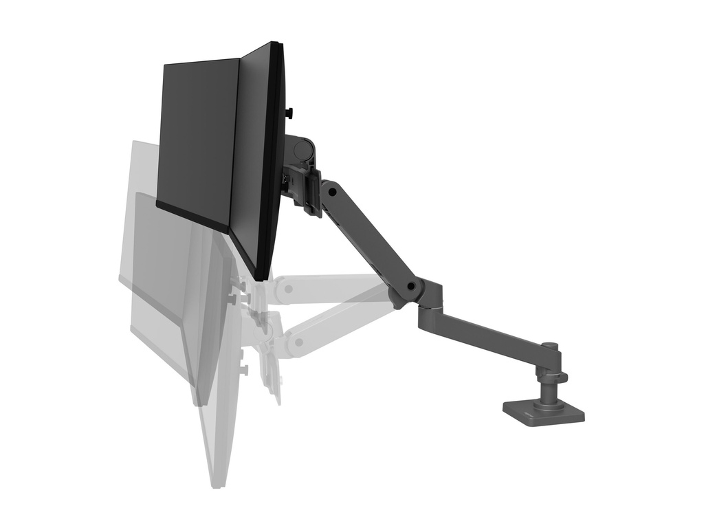 Ergotron LX Pro - Befestigungskit (Gelenkarm) - modular - für 2 LCD-Displays - Dunkelgrau - Bildschirmgröße: bis zu 68,6 cm (bis zu 27 Zoll)