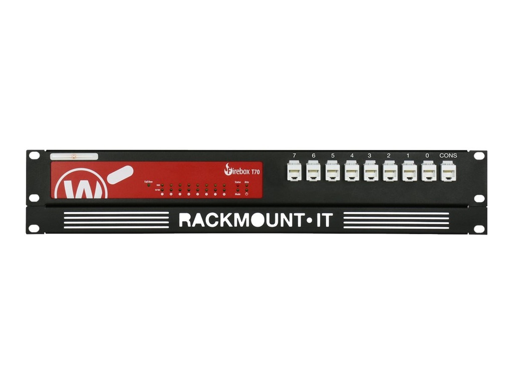 Rackmount.IT RM-WG-T4 - Montagesatz für Netzwerkgeräte - Rack montierbar - Jet Black, RAL 9005 - 1.3U - 48.3 cm (19")