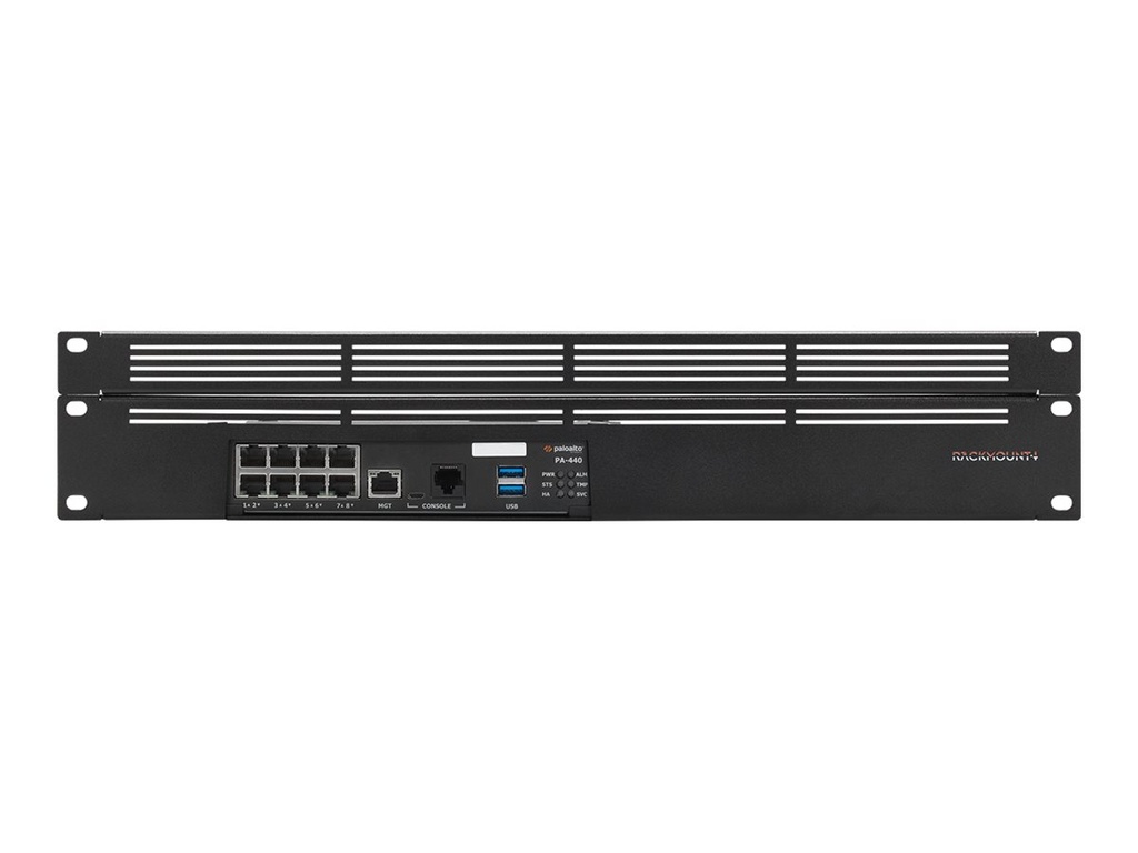 Rackmount.IT RM-PA-T7 - Montagesatz für Netzwerkgeräte - Rack montierbar - Signalschwarz RAL9004 - 1.3U - 48.3 cm (19")