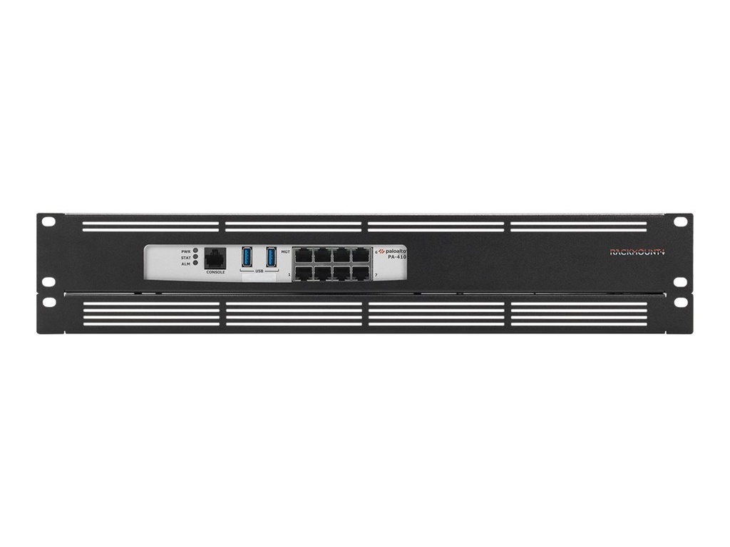 Rackmount.IT RM-PA-T6 - Montagesatz für Netzwerkgeräte - Rack montierbar - Signalschwarz RAL9004 - 2U - 48.3 cm (19")